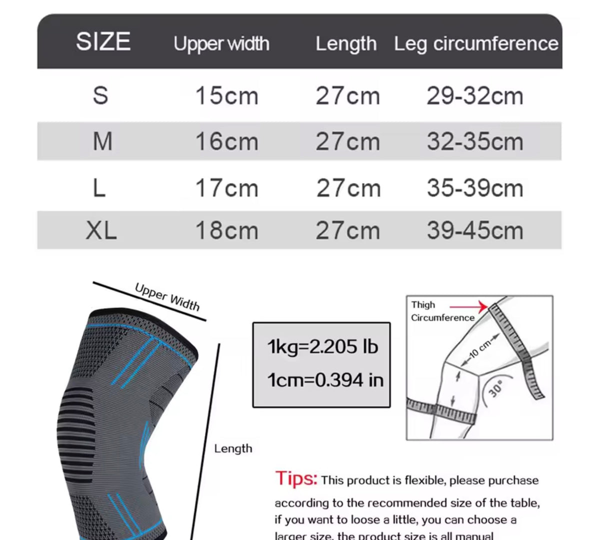 Compression Knee Support Sleeve