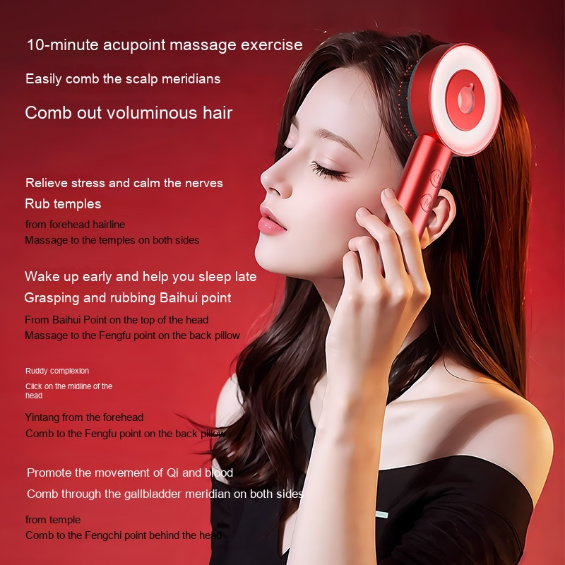 LumiScalp Electric Hair growth & Scalp Massage Comb Portable